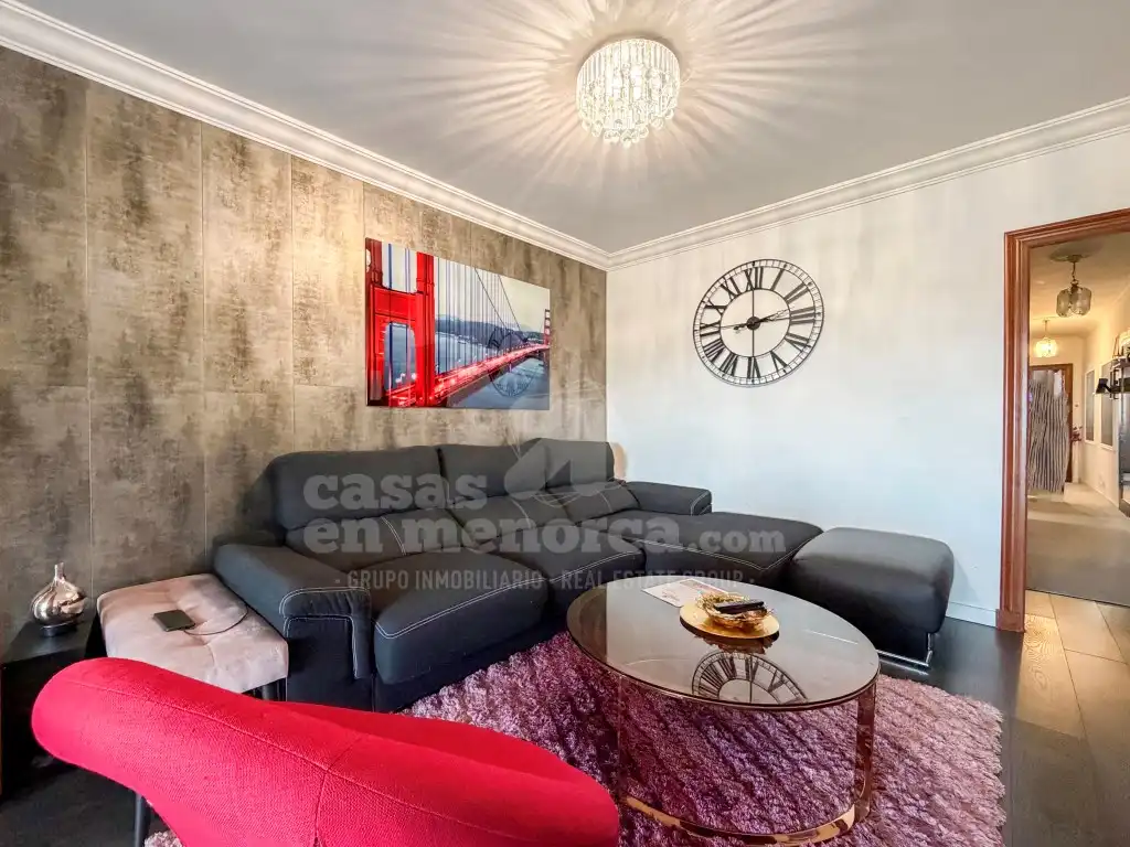 Sala de estar de Piso en venta en Alaior con Terraza
