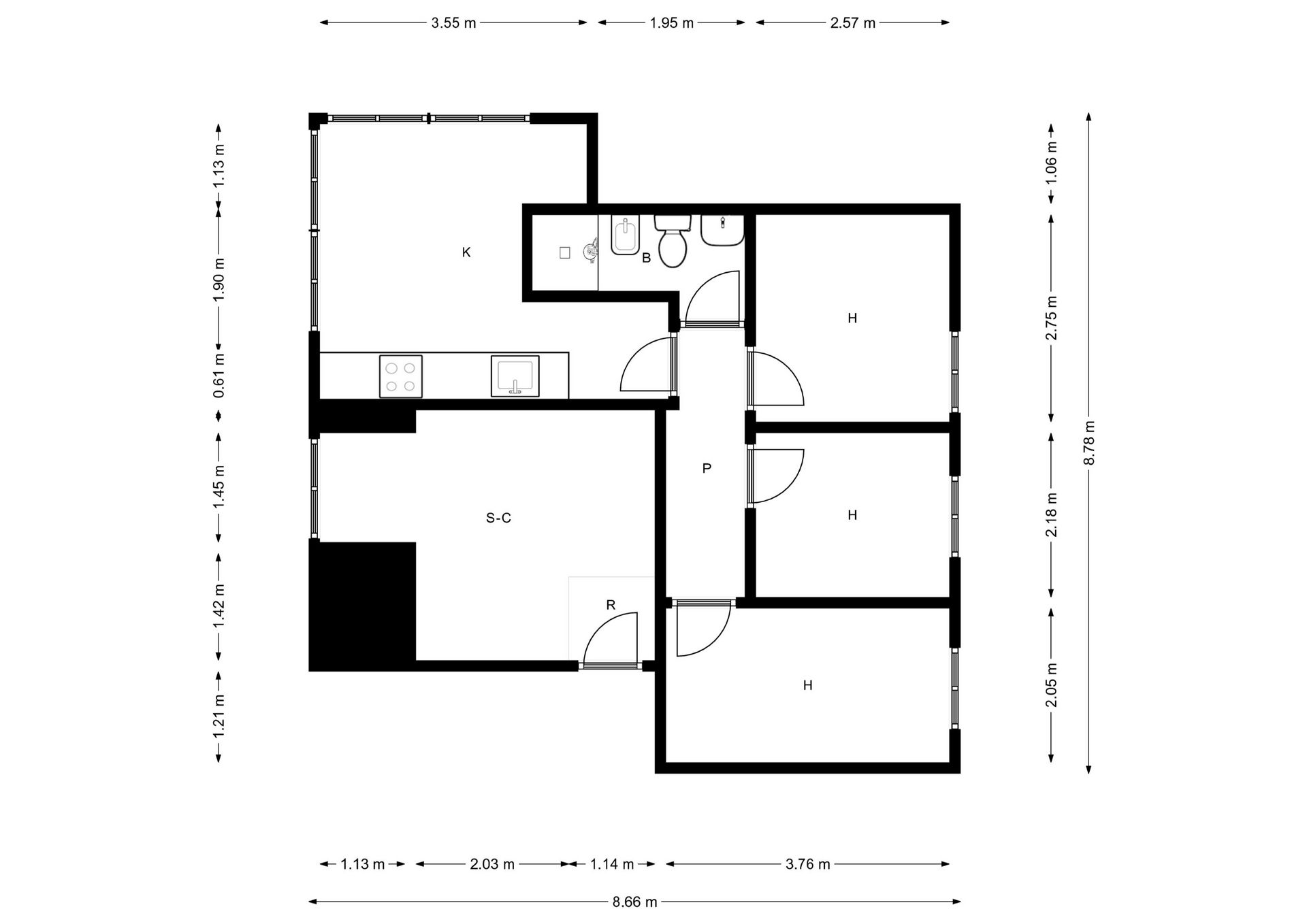 3 hab, 65m² en San Cristóbal, Villaverde,  Madrid Capital - Image 5