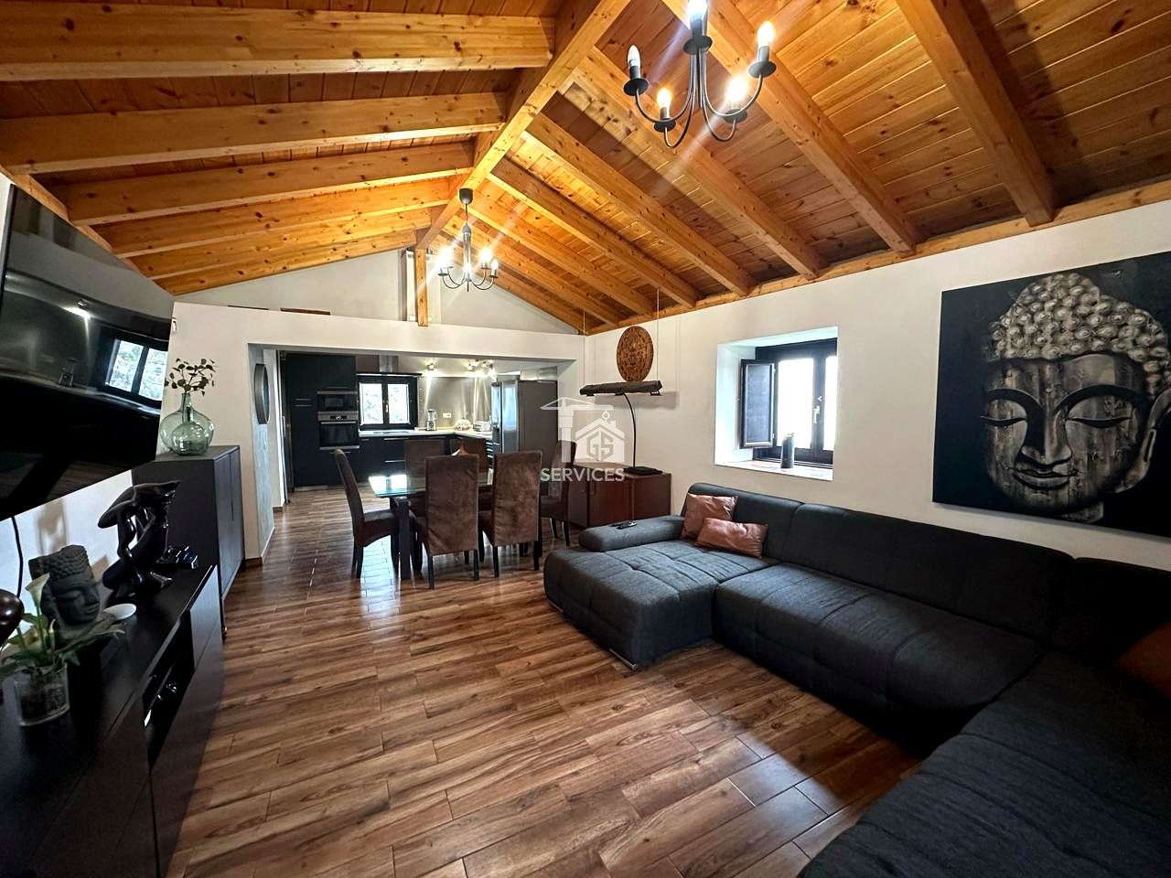 Sala d'estar de Finca rústica en venda en Guía de Isora amb Jardí privat i Terrassa