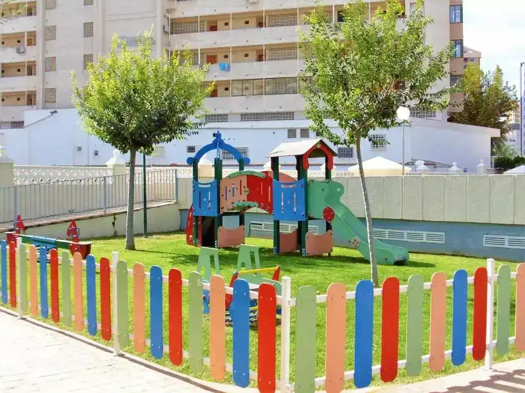 Garden of Flat for rent in Benidorm  with Air Conditioner, Private garden and Swimming Pool