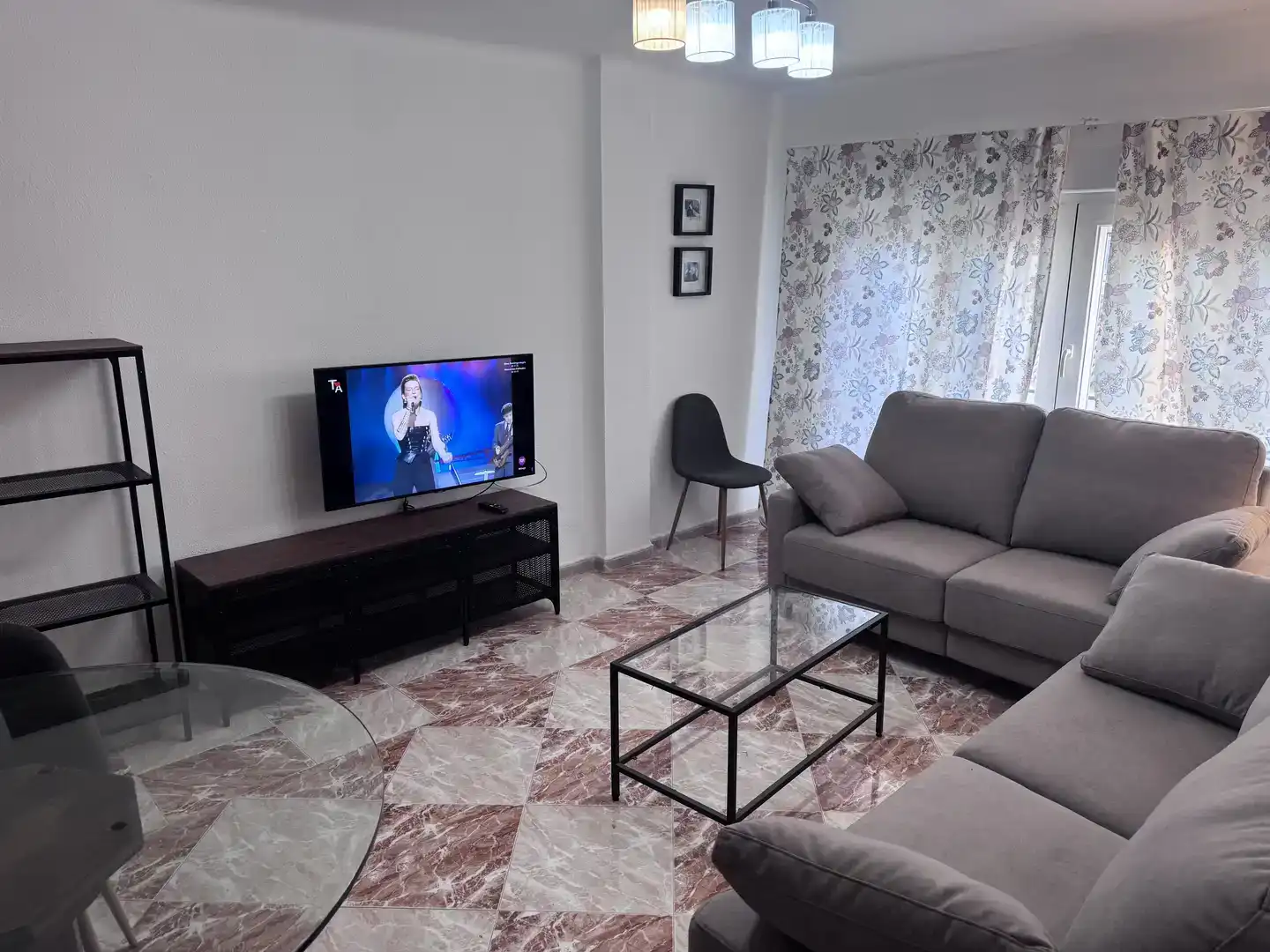 Sala de estar de Piso de alquiler en Málaga con Aire acondicionado