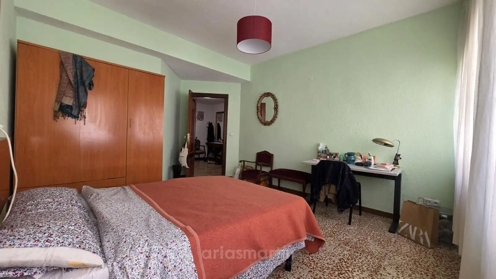 Schlafzimmer von Wohnung zur untervermieten in Salamanca mit Heizung, Terrasse und Möbliert