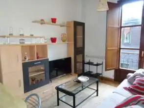 Living room of Flat for rent in Gijón   with Heating, Parquet flooring and Furnished
