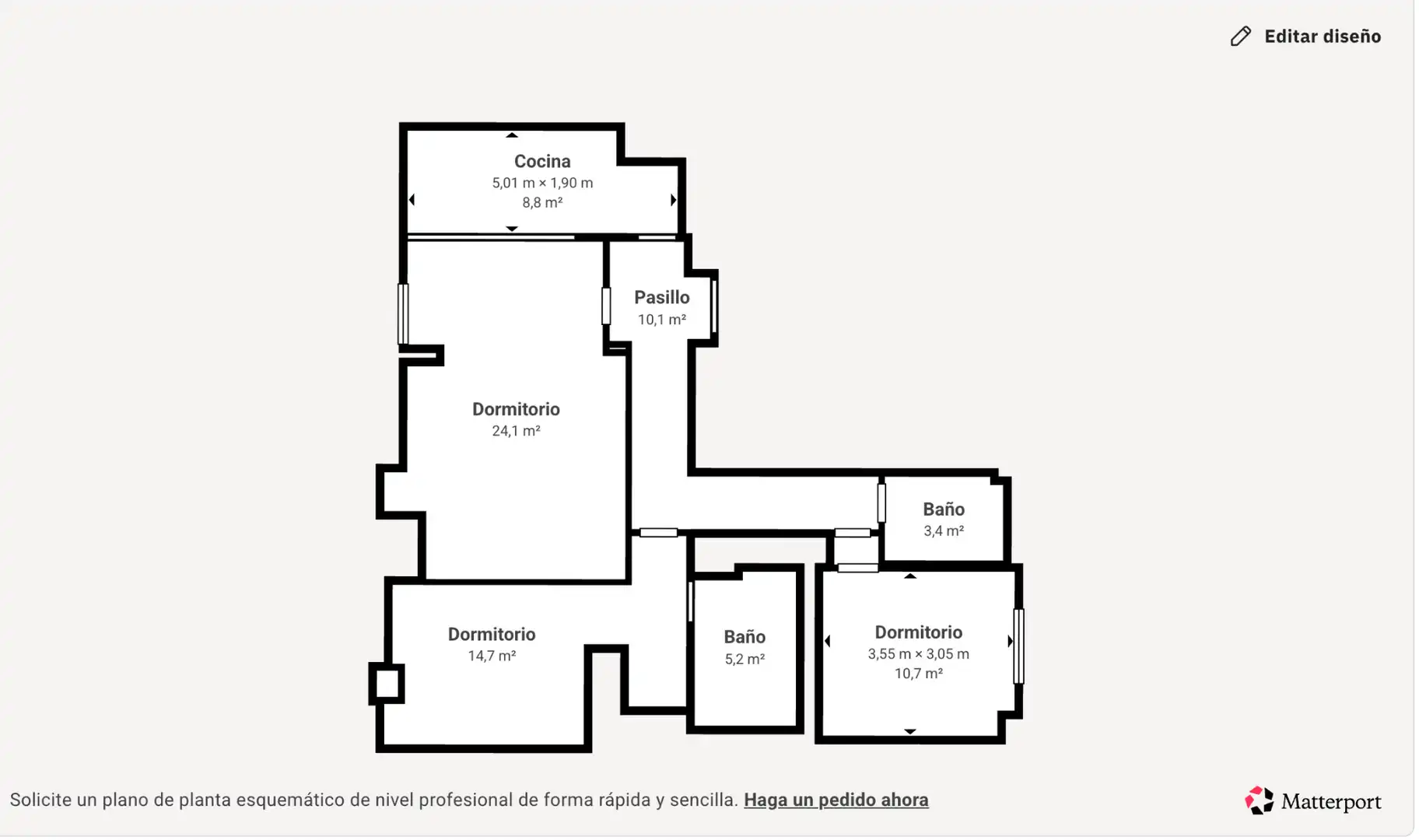 Flat for rent in Málaga  with Air Conditioner, Heating and Private garden