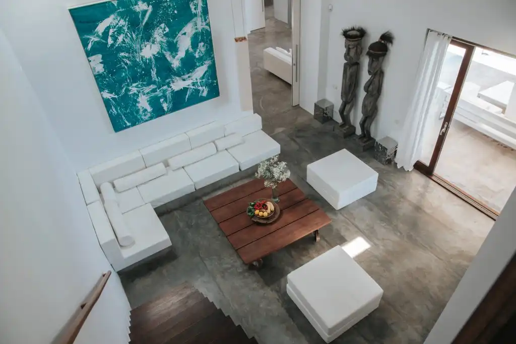 Sala de estar de Casa o chalet en venta en Sant Joan de Labritja con Aire acondicionado, Jardín privado y Terraza