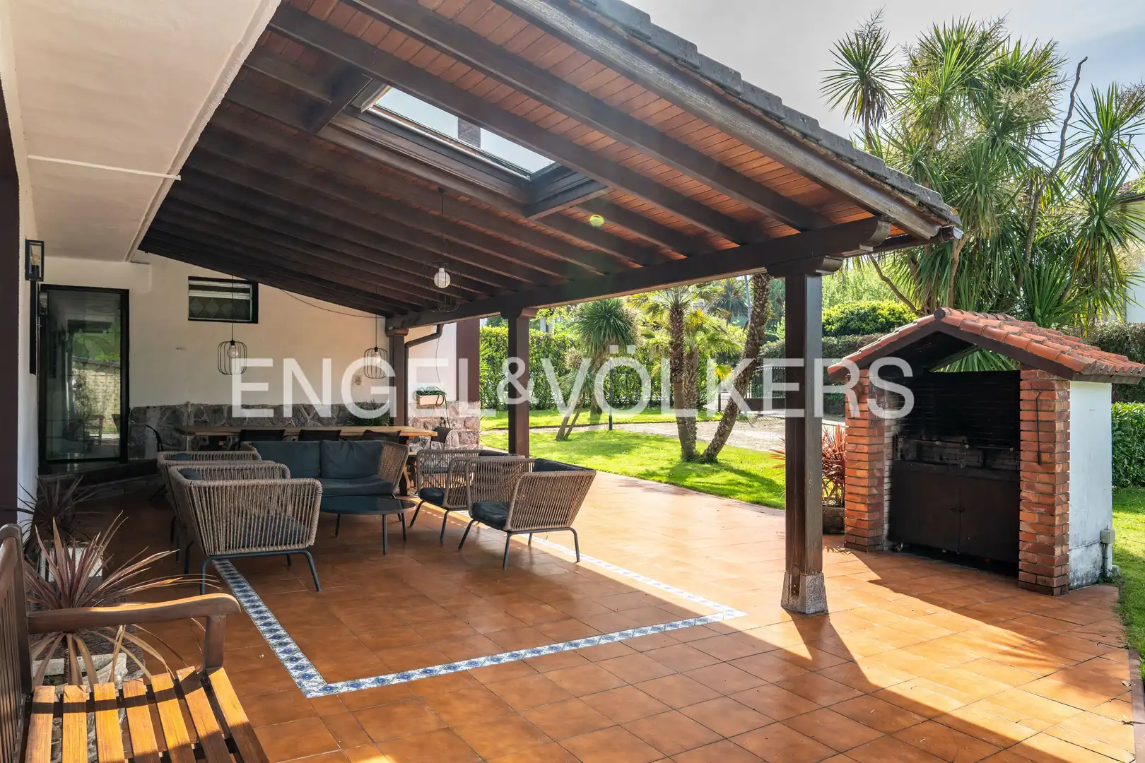 Terraza de Casa o chalet de alquiler en Usurbil con Calefacción, Jardín privado y Piscina