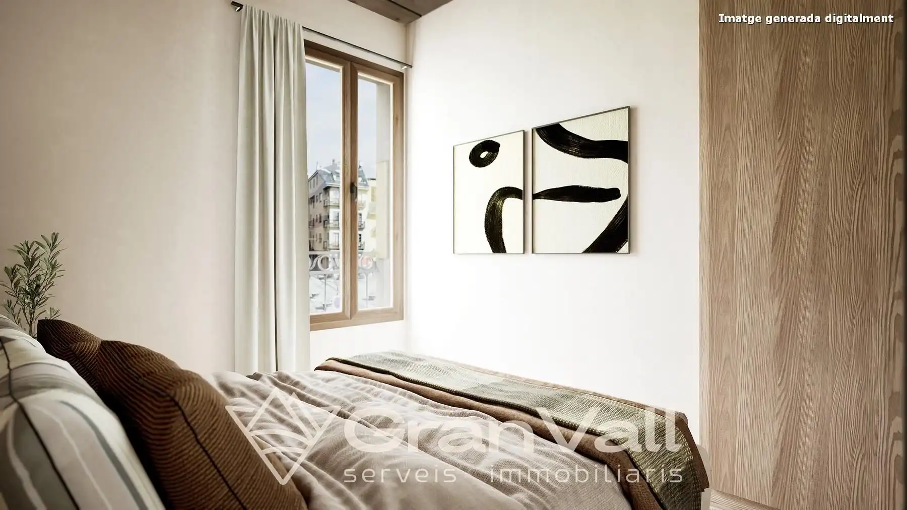 Bedroom of Apartments for sale in Puigcerdà  with Heating, Parquet flooring and Storage room