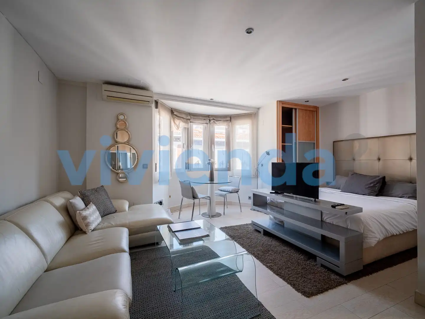 Wohnzimmer von Wohnung zur Miete in Madrid mit Klimaanlage und Heizung