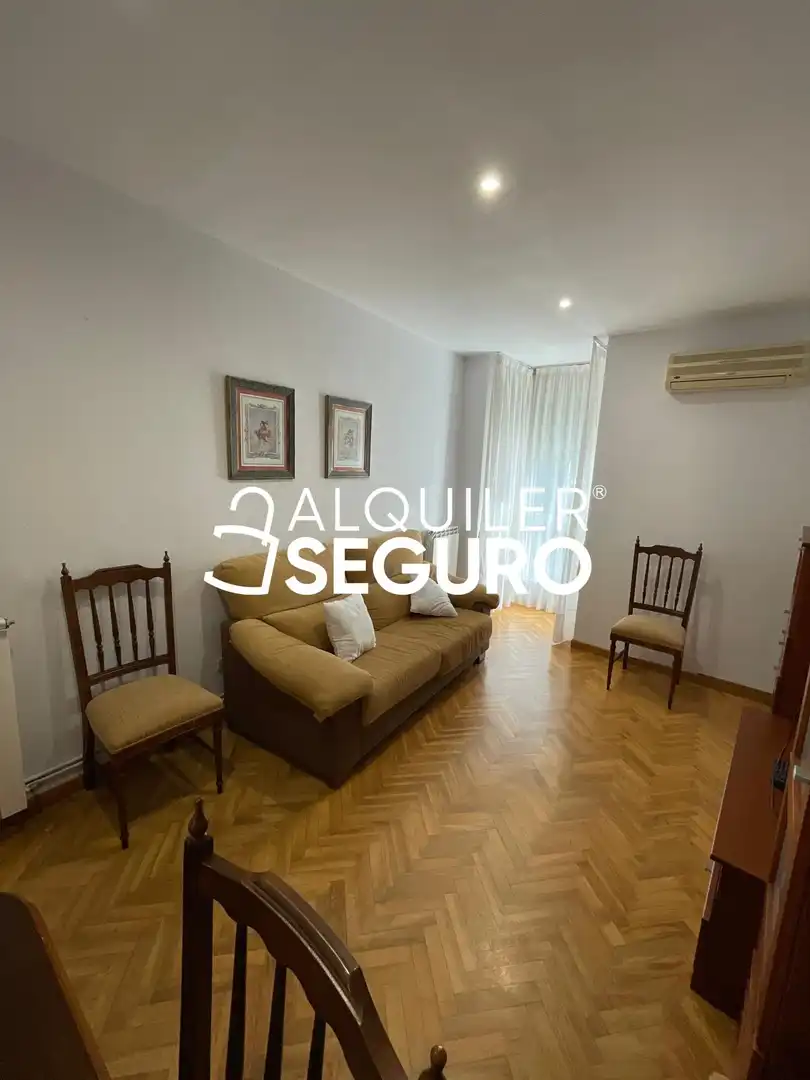 Living room of Flat for rent in Madrid  with Air Conditioner, Heating and Terrace