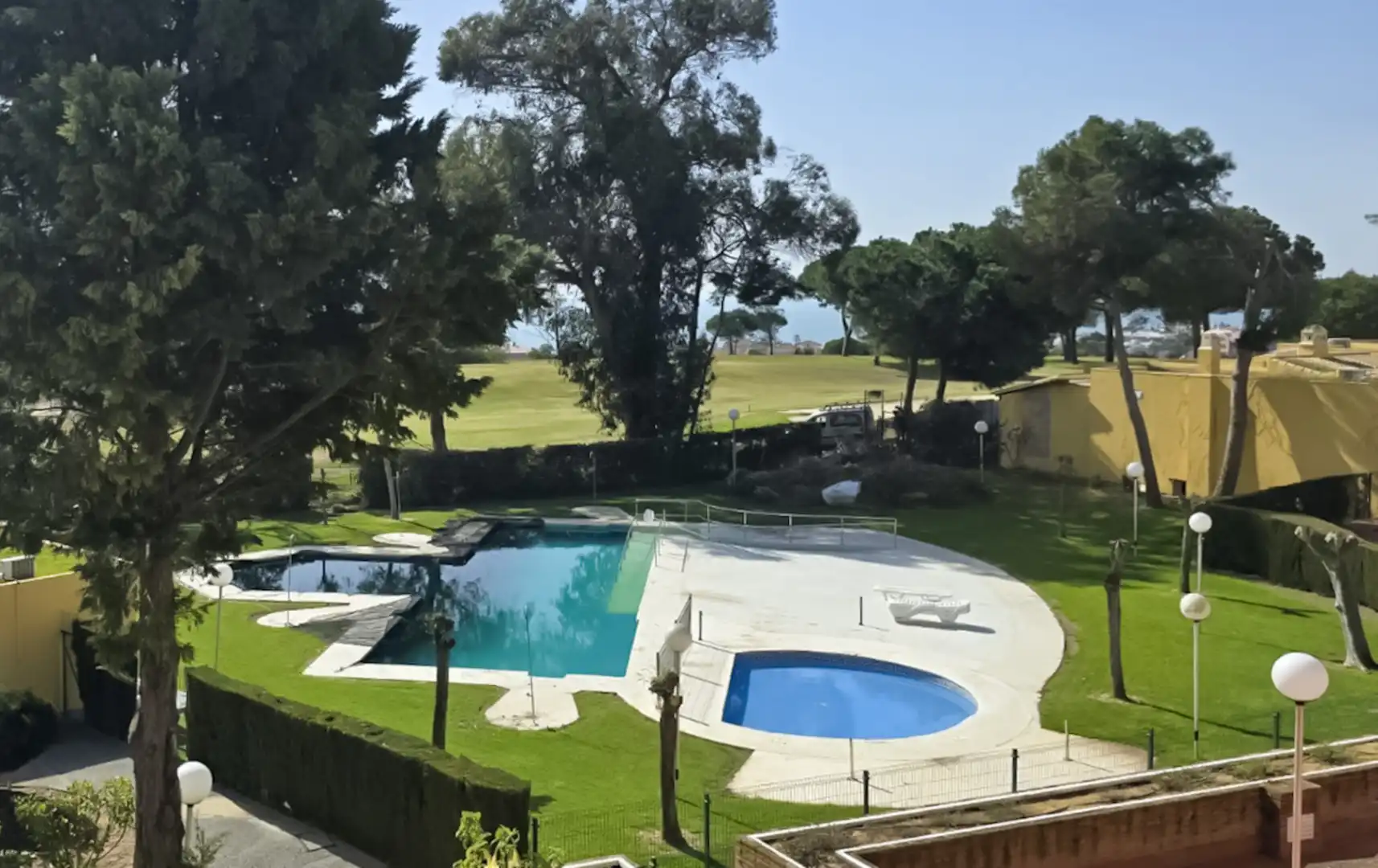 Swimming pool of Houses for sale in Islantilla  with Private garden, Parquet flooring and Terrace