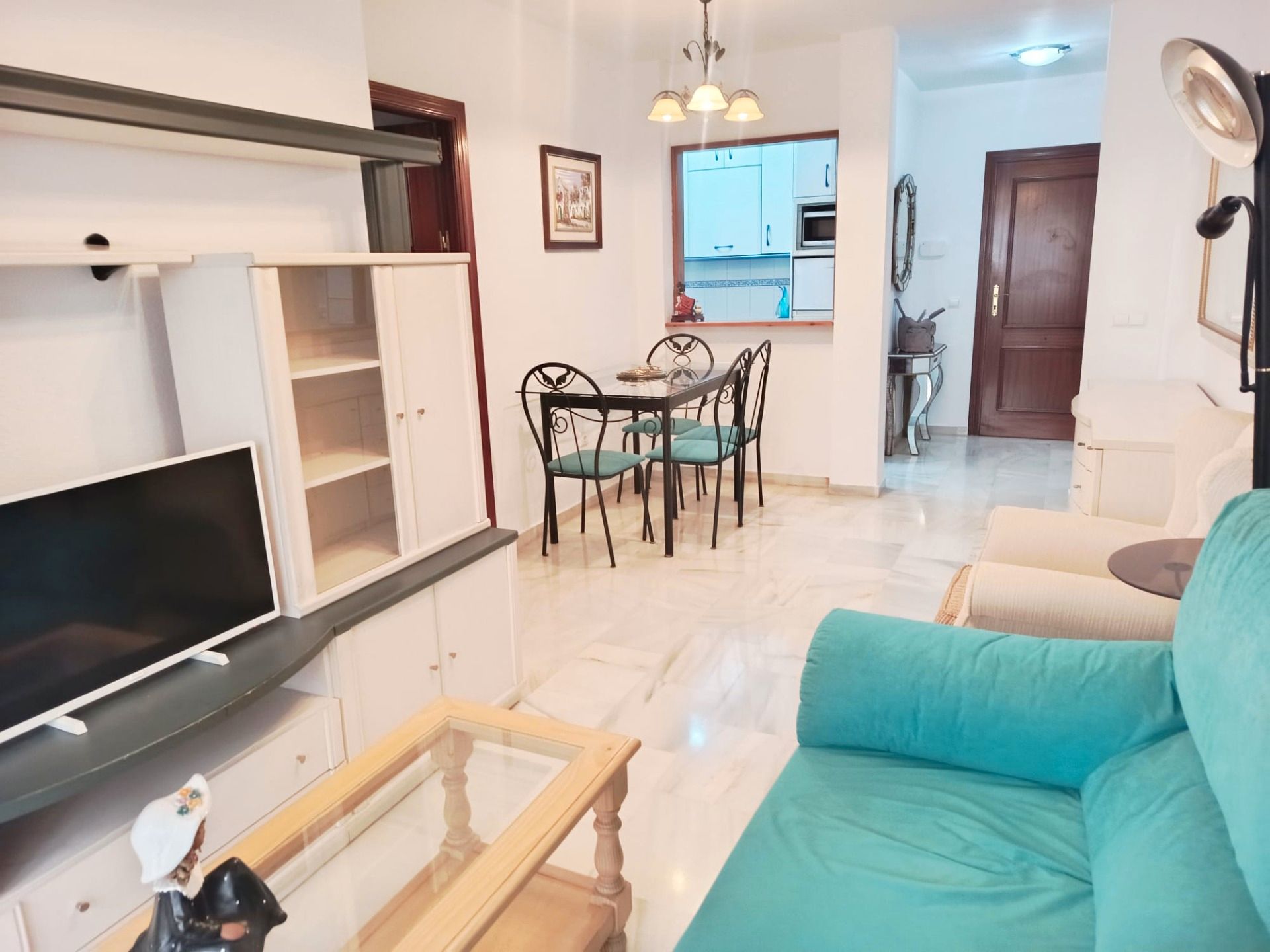 Living room of Flat to rent in Málaga Capital  with Air Conditioner and Alarm