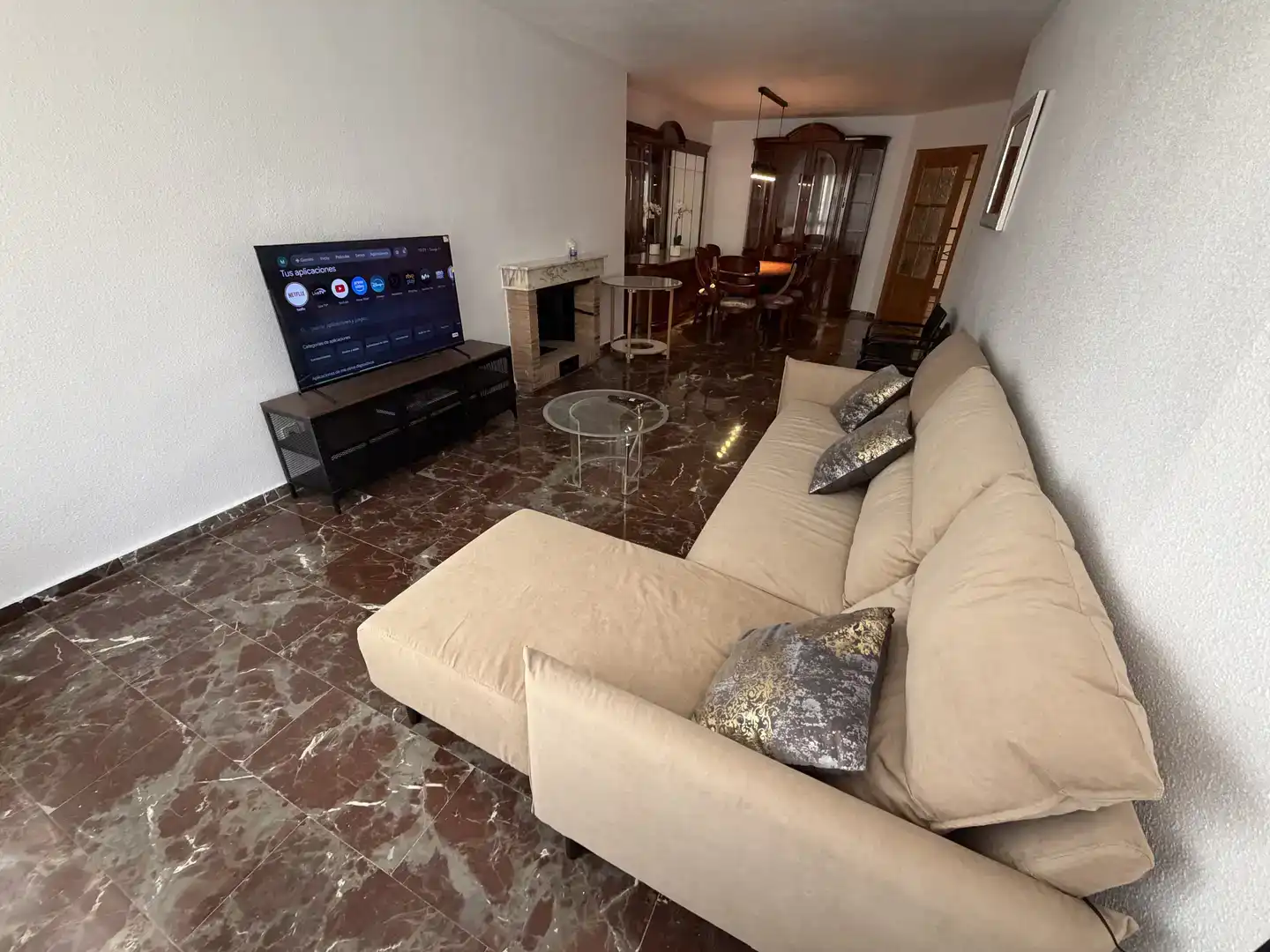 Living room of Flat for share in Lorca  with Furnished