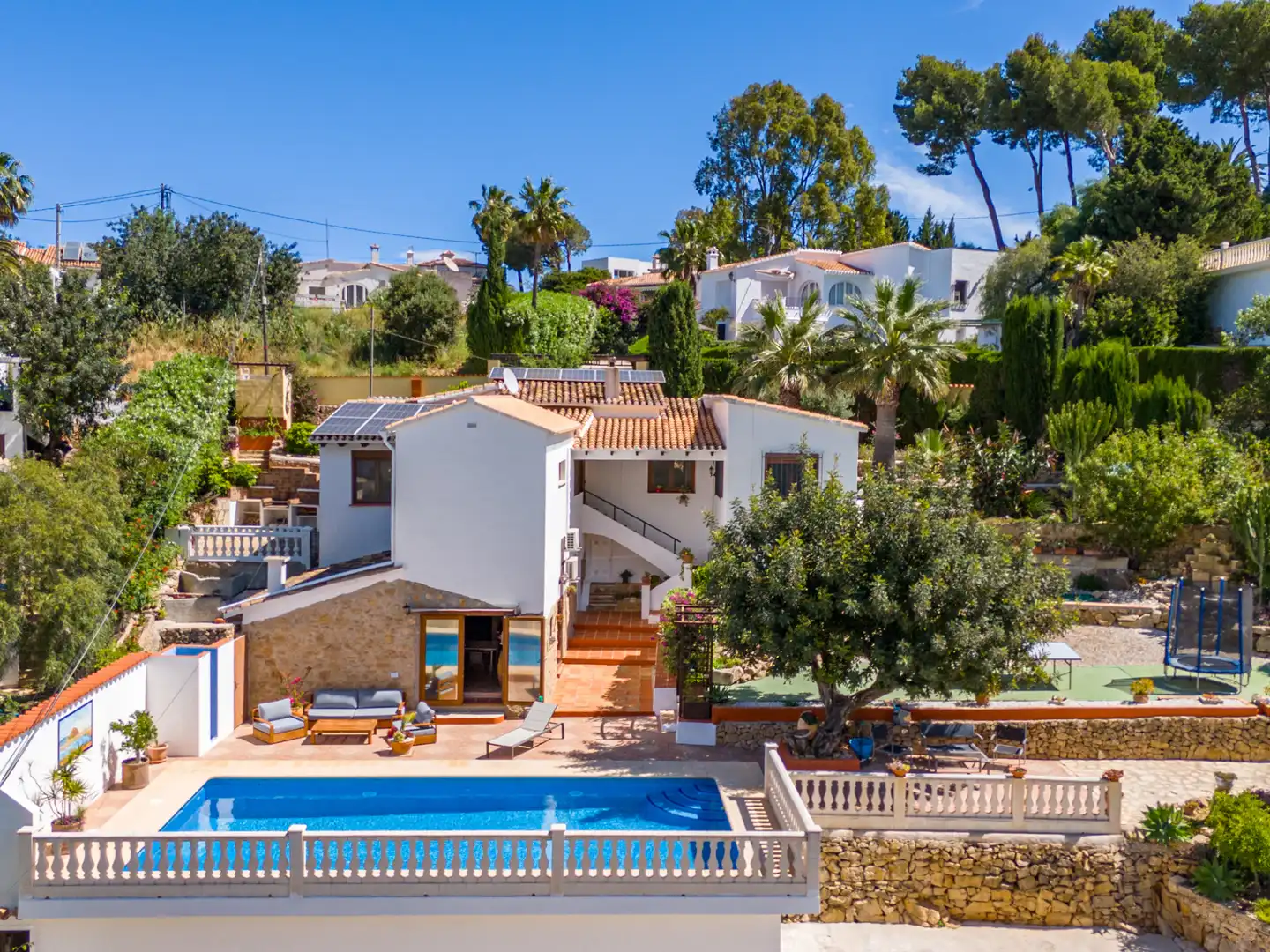 Exterior view of Houses for sale in Dénia  with Air Conditioner, Private garden and Terrace
