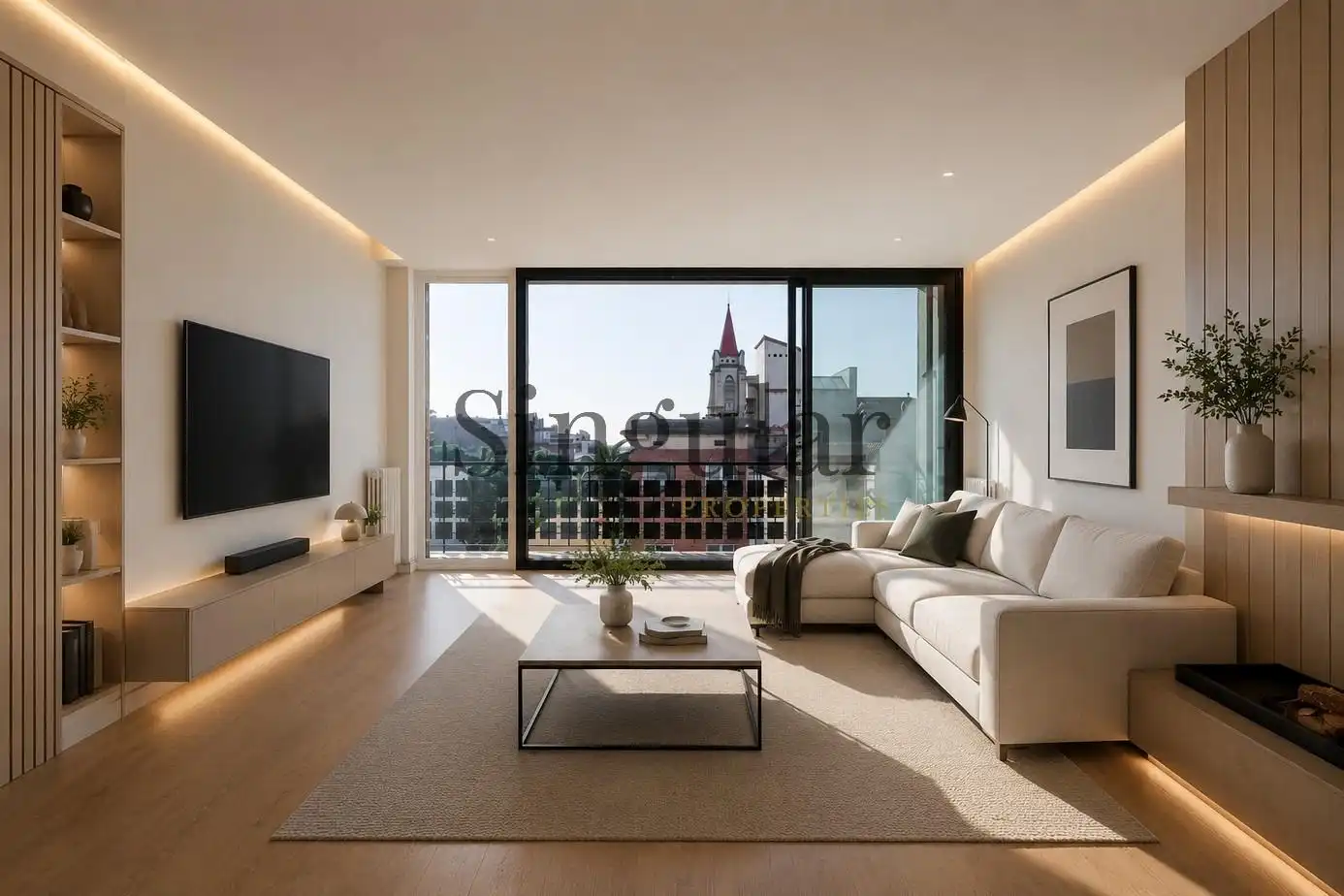 Sala d'estar de Pis en venda en Barcelona amb Aire condicionat, Calefacció i Terrassa