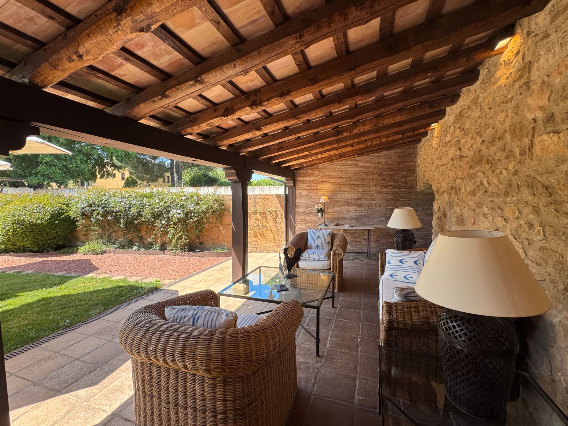 Terrace of Single-family semi-detached for sale in Forallac  with Air Conditioner, Heating and Private garden