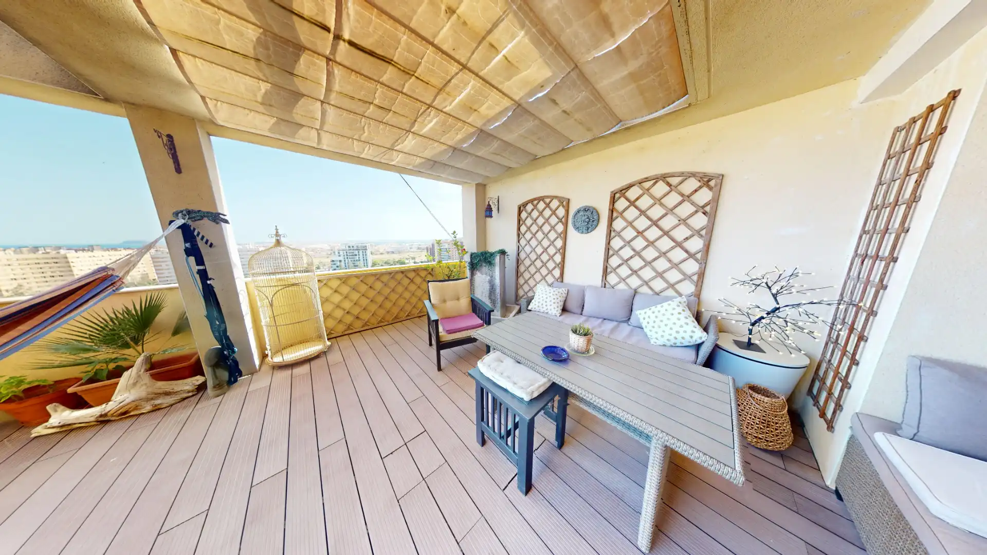 Terrace of Attic for sale in Alicante / Alacant  with Air Conditioner, Heating and Parquet flooring