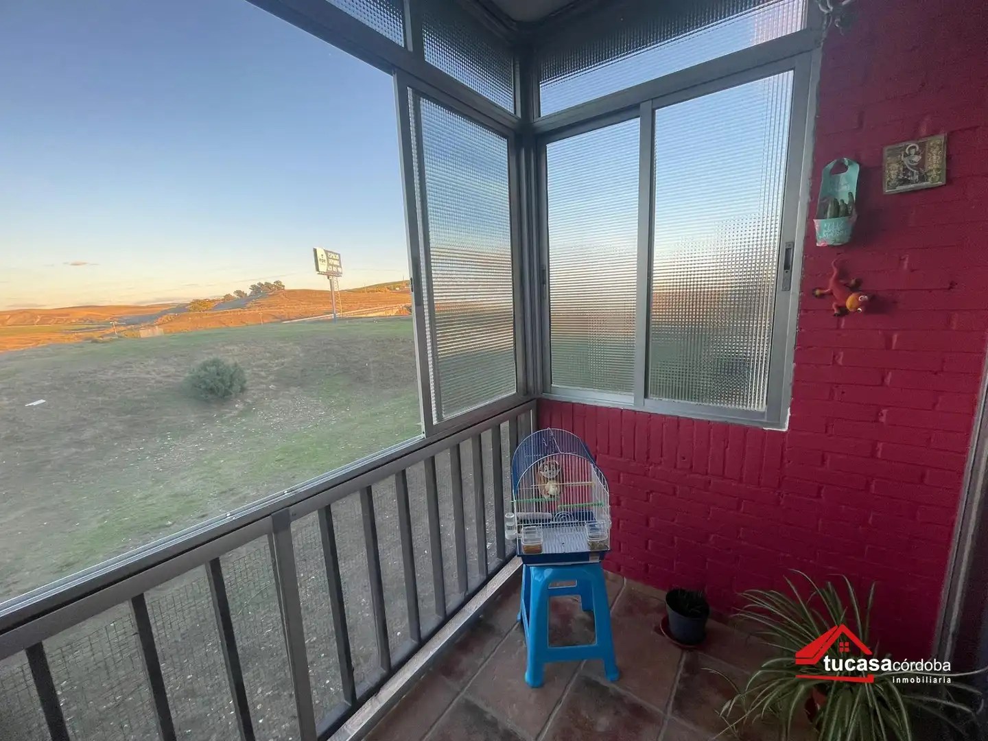 Balcony of Flat for sale in Córdoba  with Air Conditioner, Parquet flooring and Terrace