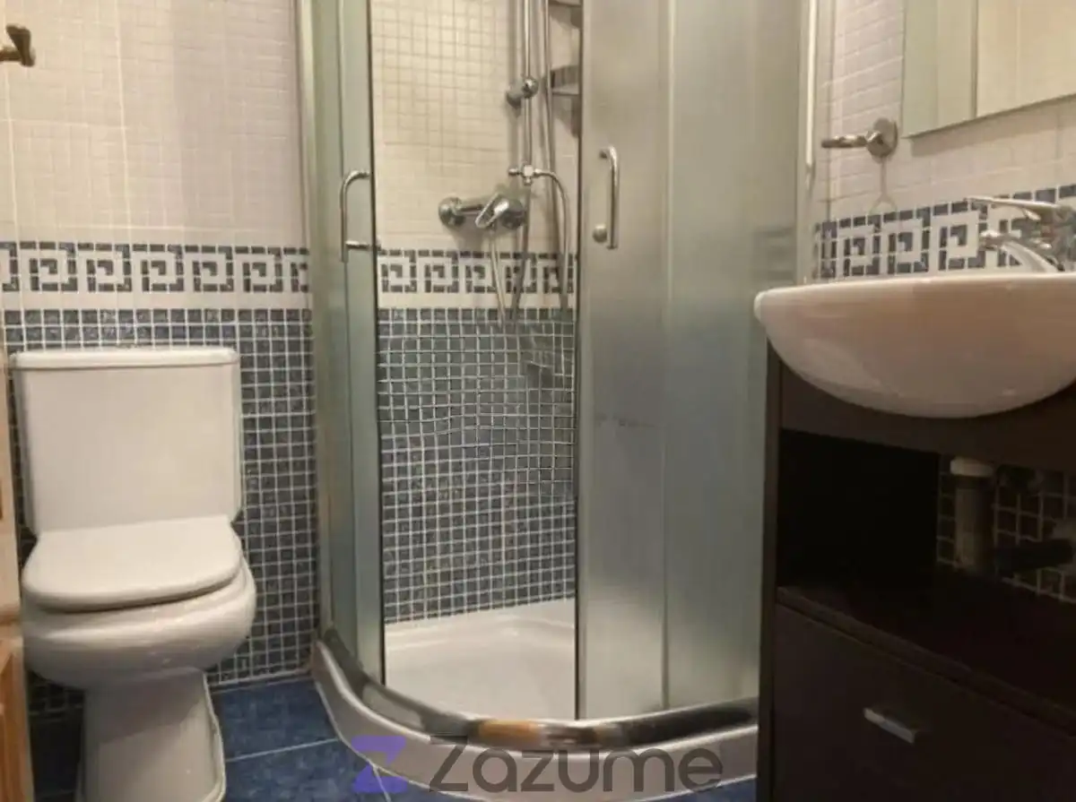 Baño de Apartamento de alquiler en Madrid con Aire acondicionado, Calefacción y Jardín privado