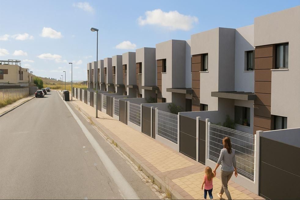Exterior view of Single-family semi-detached for sale in  Granada Capital