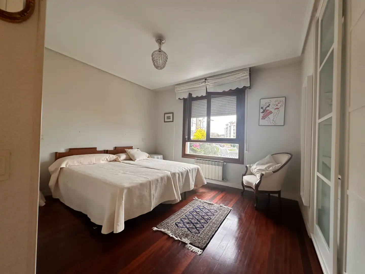 Bedroom of Flat for rent in Santander  with Heating, Parquet flooring and Terrace