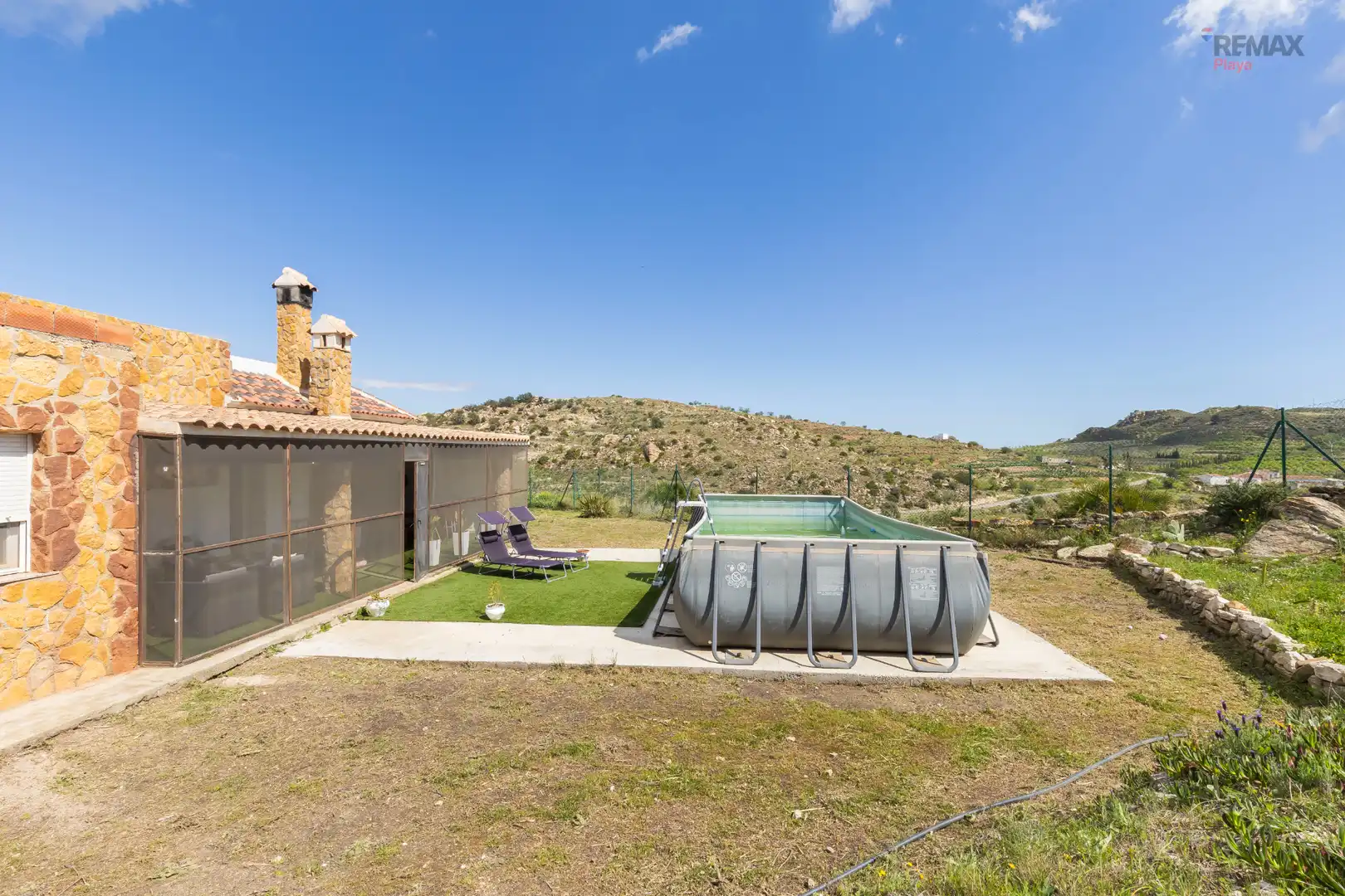 Swimming pool of Country homes for sale in Bédar  with Air Conditioner, Private garden and Terrace