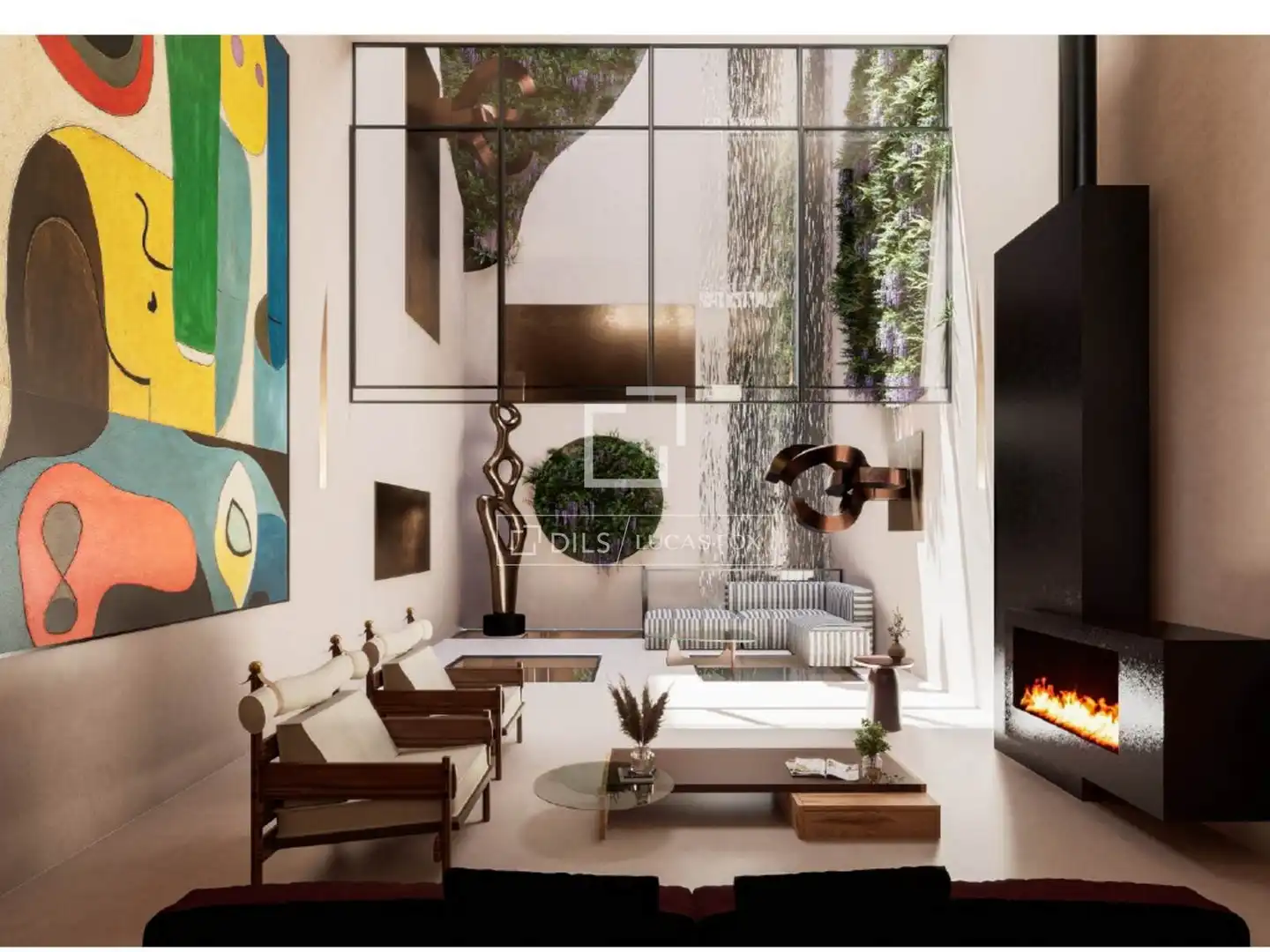 Wohnzimmer von Grundstücke zum Verkauf in Madrid