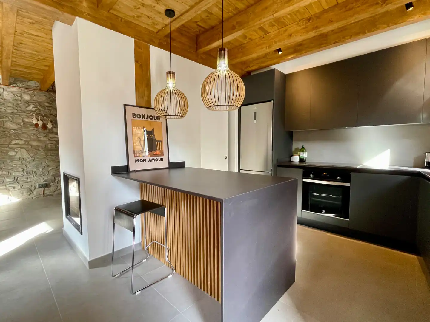 Cocina de Finca rústica en venta en Setcases con Calefacción, Parquet y Trastero