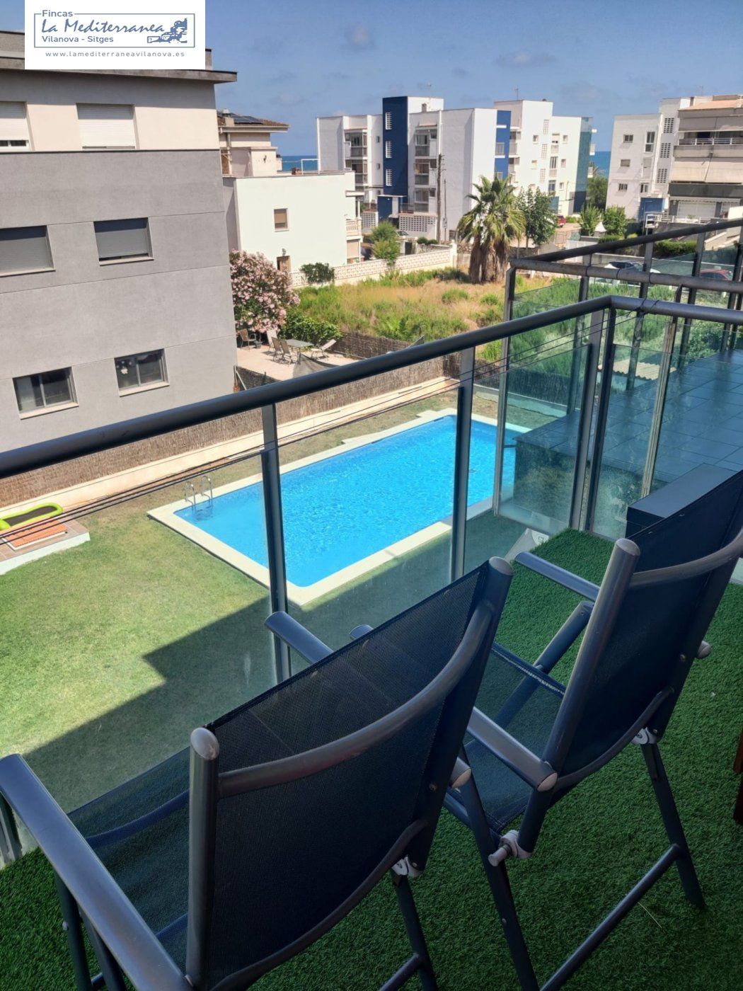Piscina de Pis de lloguer en Vilanova i la Geltrú amb Aire condicionat, Calefacció i Parquet