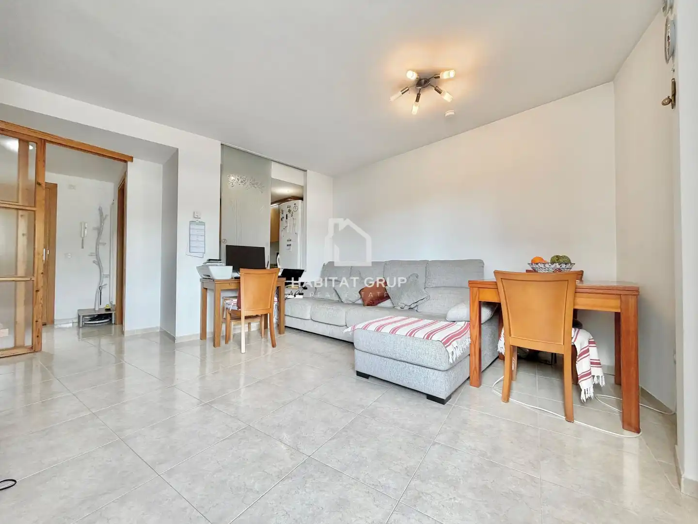 Sala de estar de Piso en venta en Girona con Terraza