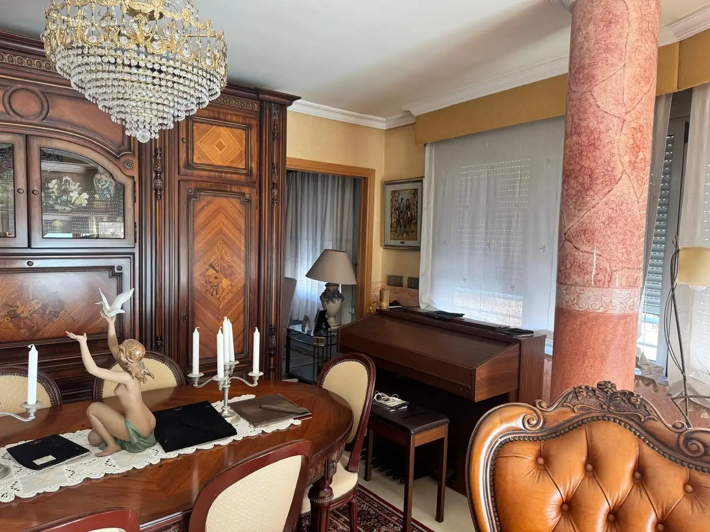 Dining room of Flat for sale in Castellón de la Plana / Castelló de la Plana  with Heating, Storage room and Furnished