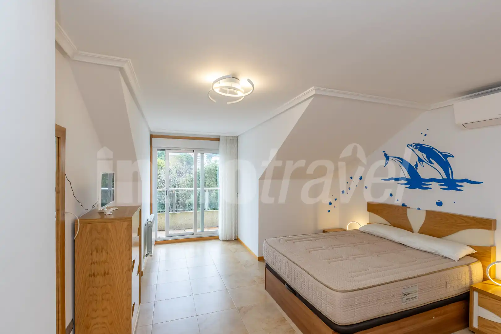 Bedroom of Attic for sale in Sanxenxo  with Air Conditioner, Heating and Terrace