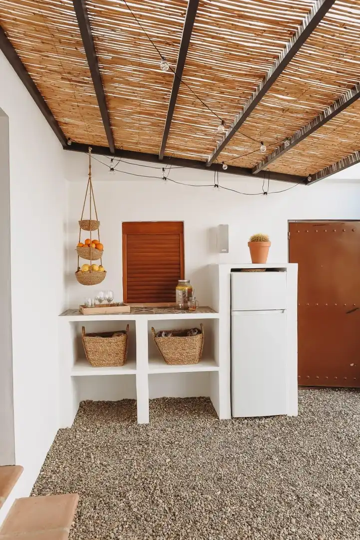 Küche von Country house zum Verkauf in Álora mit Klimaanlage, Heizung und Privatgarten