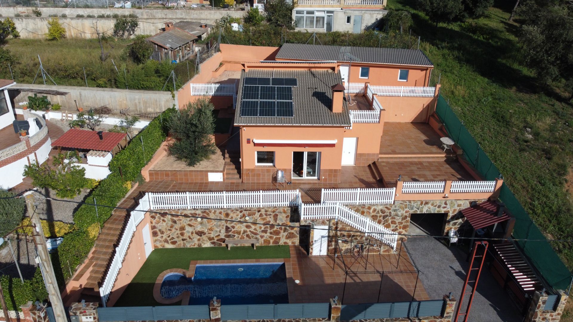Jardí de Casa o xalet en venda en Cànoves I Samalús amb Aire condicionat, Calefacció i Piscina