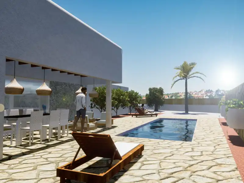 Terrace of Houses for sale in L'Alfàs del Pi  with Swimming Pool