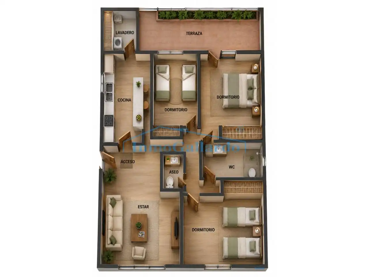 Dachboden zum Verkauf in Málaga mit Klimaanlage, Terrasse und Abstellraum