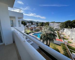 Vista exterior de Apartament en venda en Sant Josep de sa Talaia amb Aire condicionat, Jardí privat i Terrassa