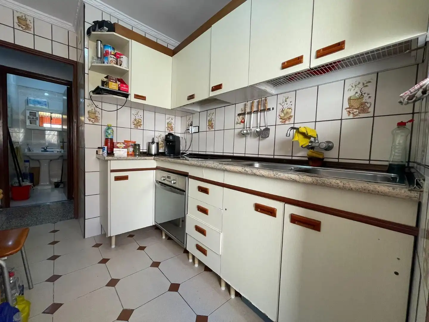 Kitchen of Flat for sale in Águilas  with Terrace, Furnished and Balcony