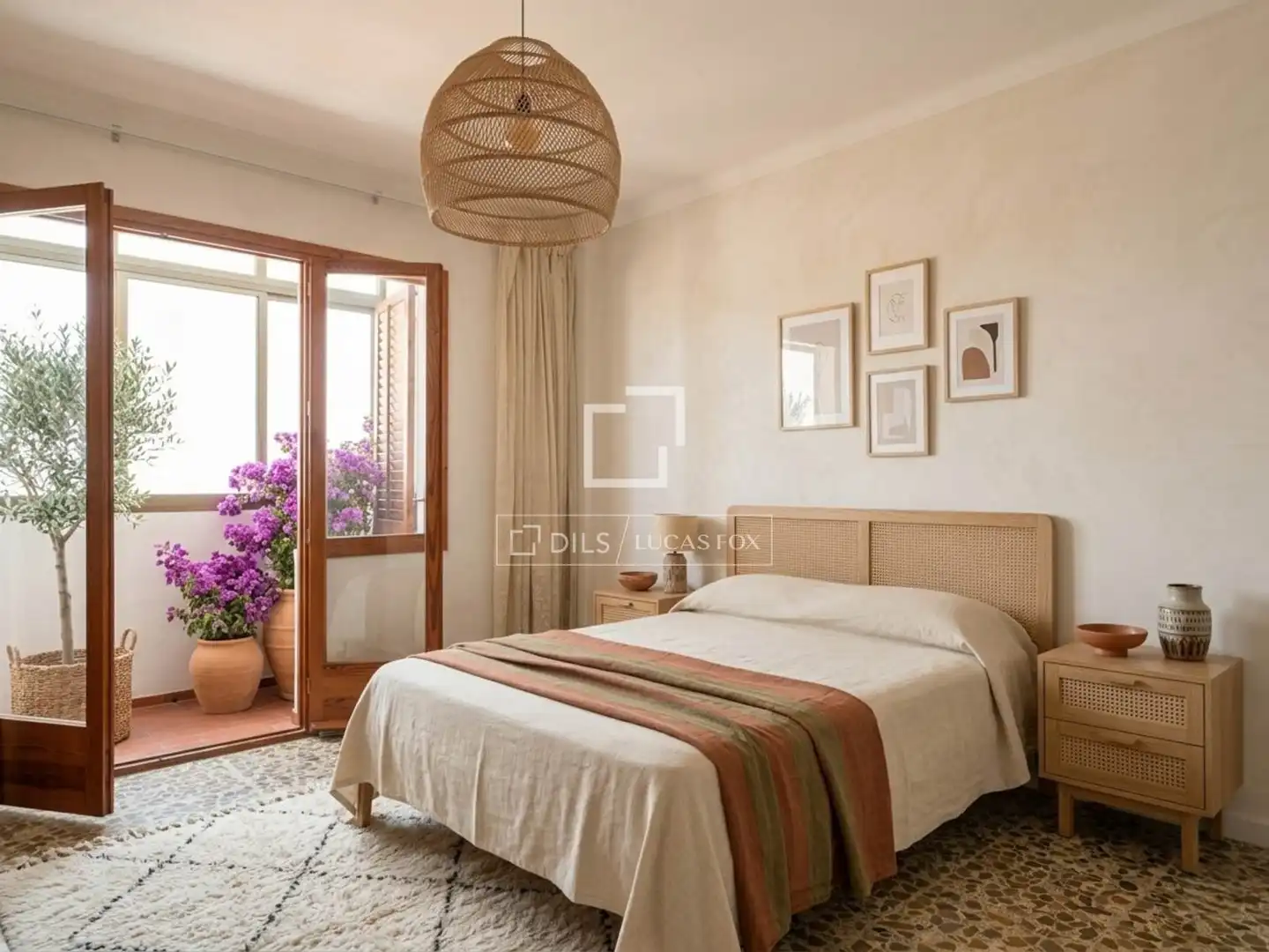 Bedroom of Flat for sale in Eivissa  with Air Conditioner, Terrace and Furnished