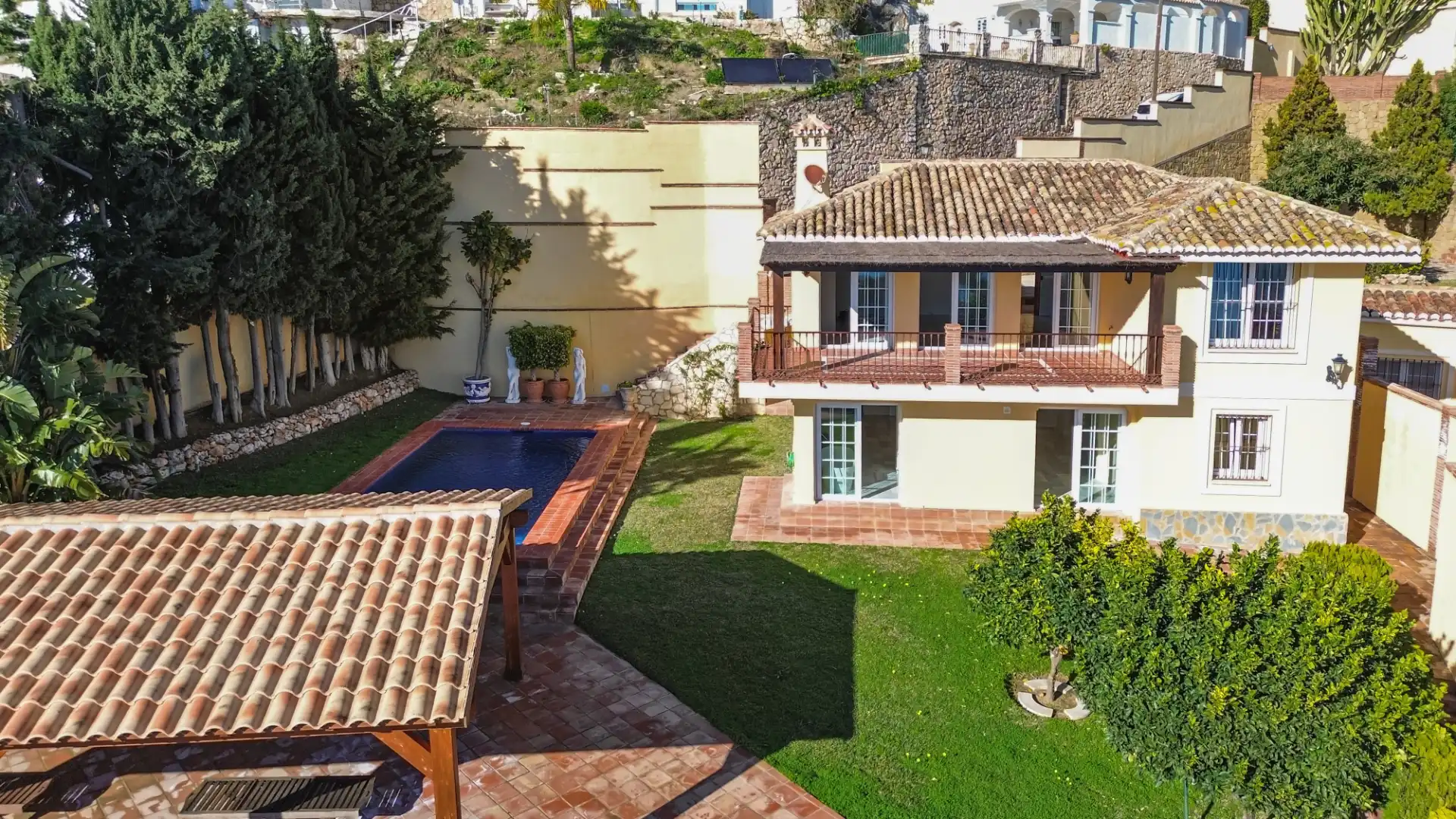 Exterior view of Houses for sale in Benalmádena  with Air Conditioner, Heating and Private garden