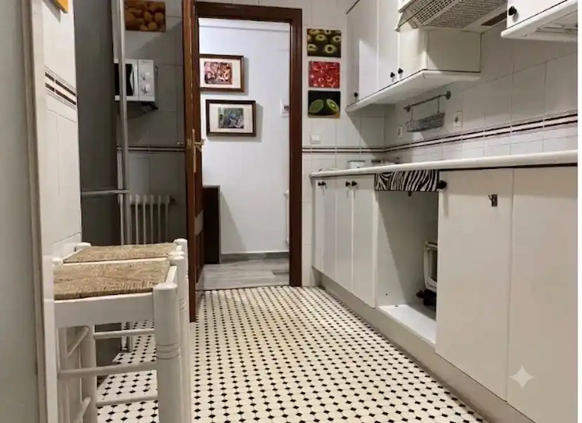Küche von Wohnung zur Miete in Ciudad Real mit Klimaanlage, Heizung und Möbliert
