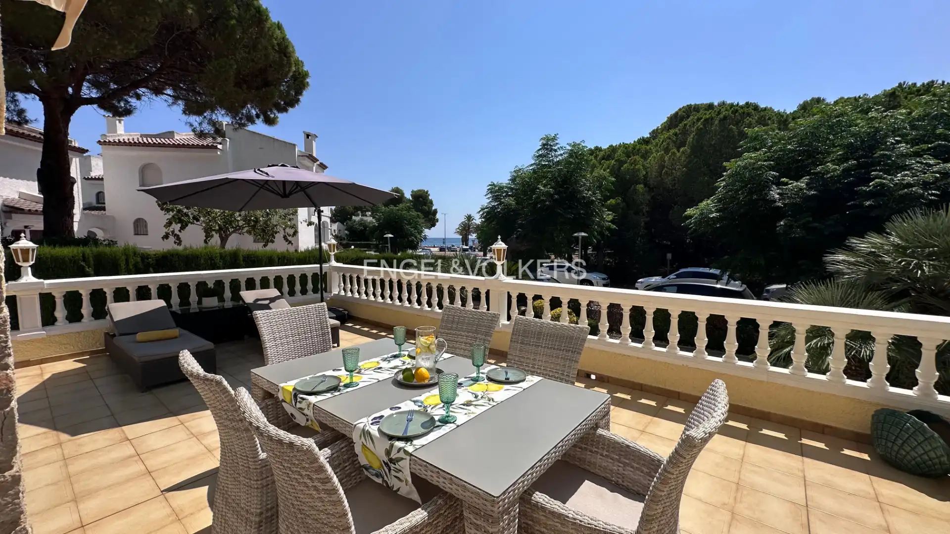 Terraza de Casa o chalet en venta en Mont-roig del Camp con Aire acondicionado, Calefacción y Jardín privado