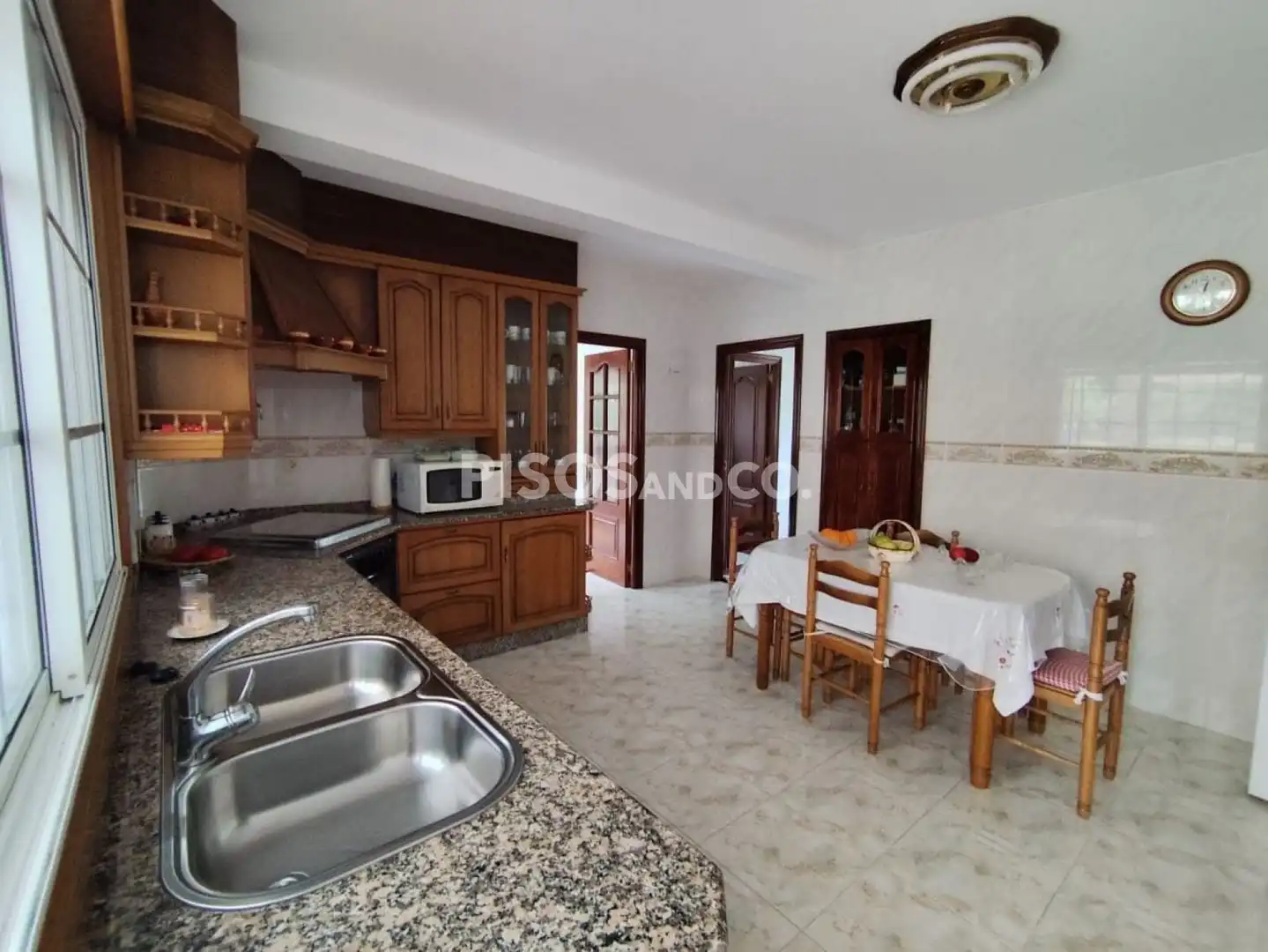 Kitchen of Houses for sale in A Coruña Capital   with Heating, Terrace and Furnished