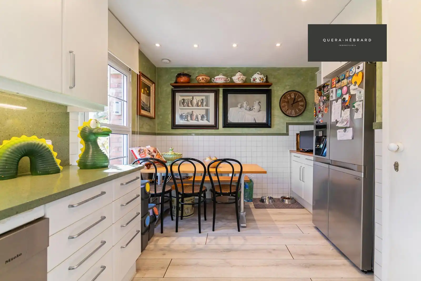 Cocina de Casa adosada en venta en Sant Cugat del Vallès con Calefacción, Parquet y Terraza