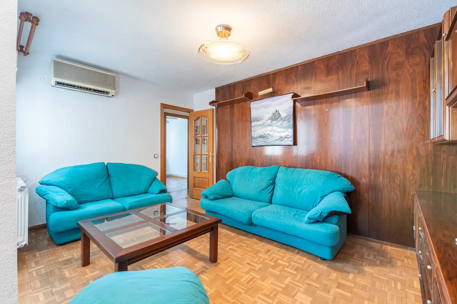 Sala d'estar de Pis en venda en Madrid amb Aire condicionat, Calefacció i Parquet