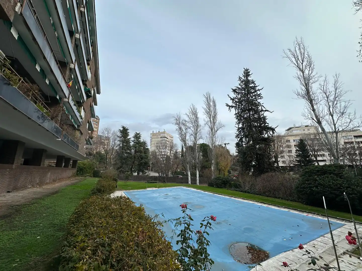 Garden of Flat for sale in Madrid  with Parquet flooring, Terrace and Storage room