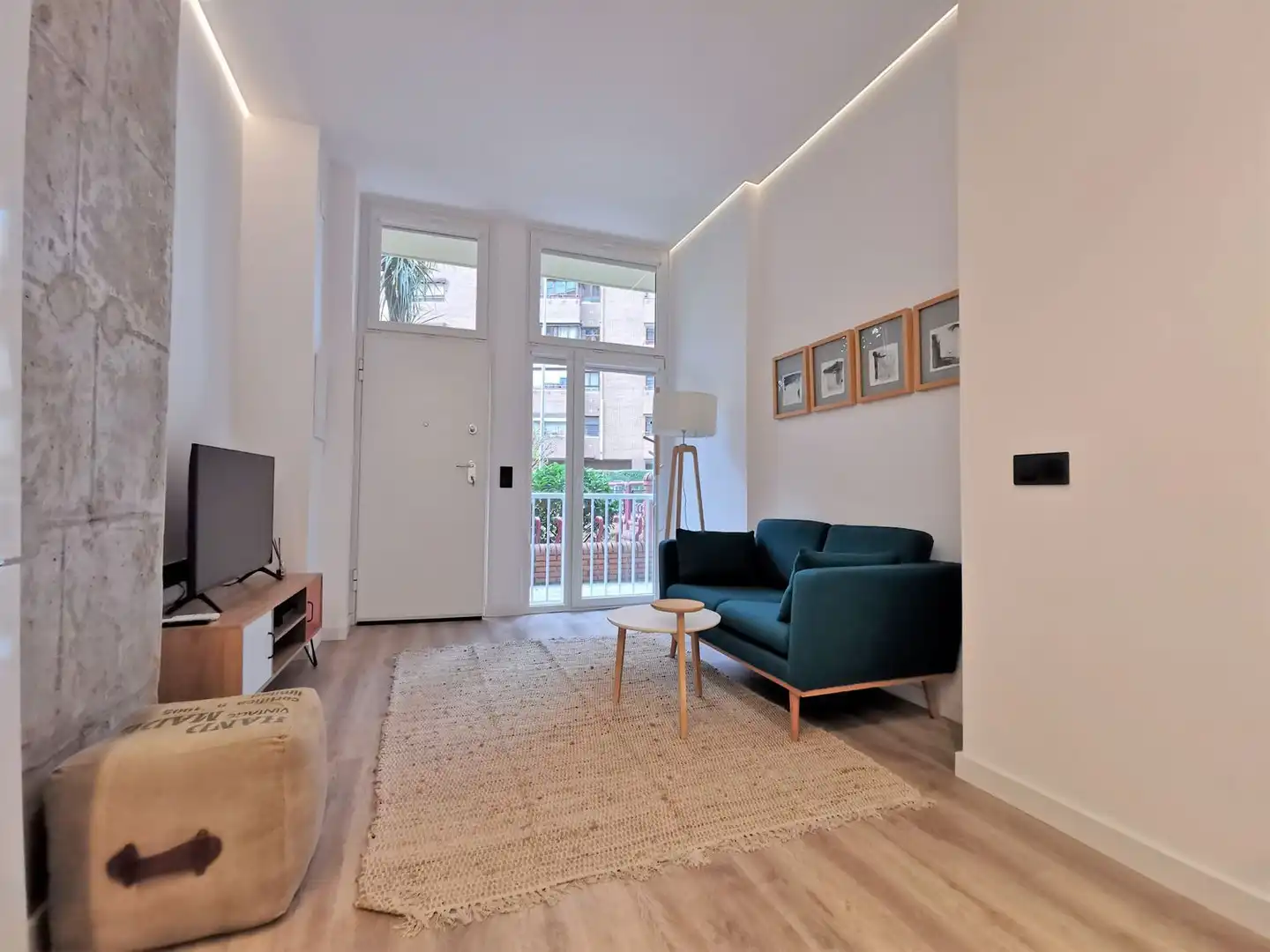 Wohnzimmer von Wohnungen zur Miete in Madrid mit Klimaanlage