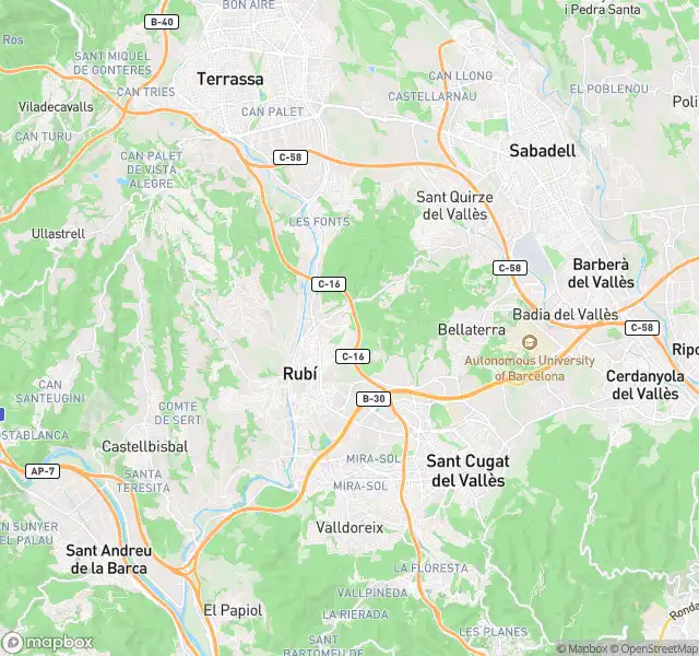 Vista exterior de Pis en venda en Rubí