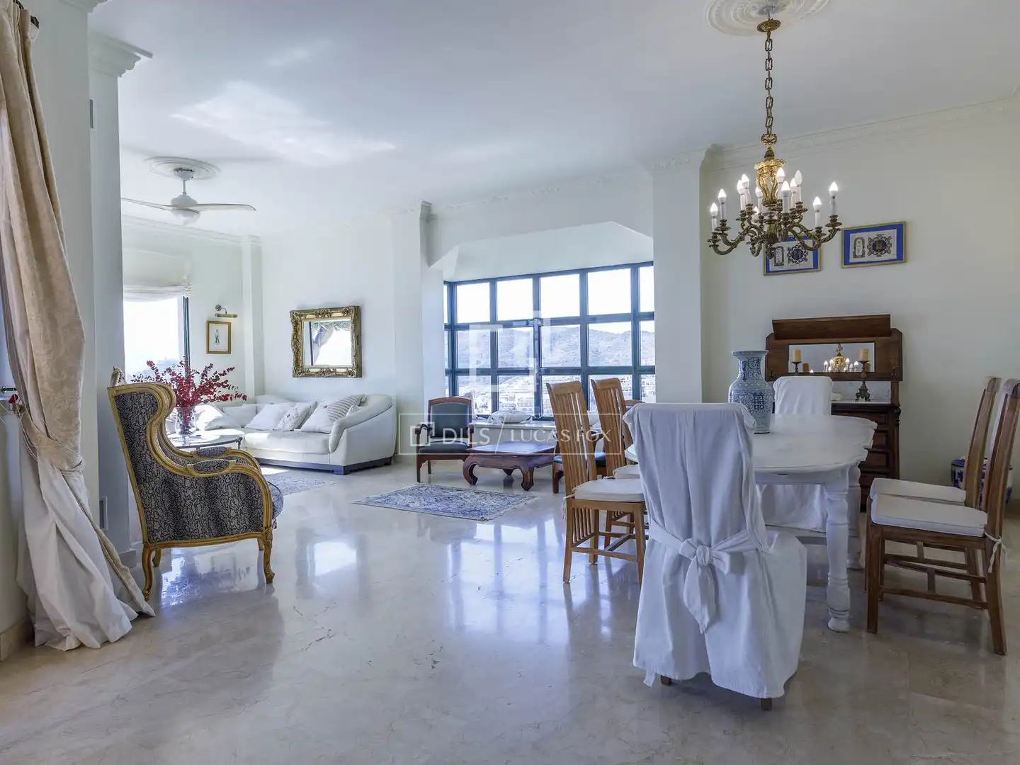Sala de estar de Casa o chalet en venta en Cullera con Aire acondicionado, Jardín privado y Piscina