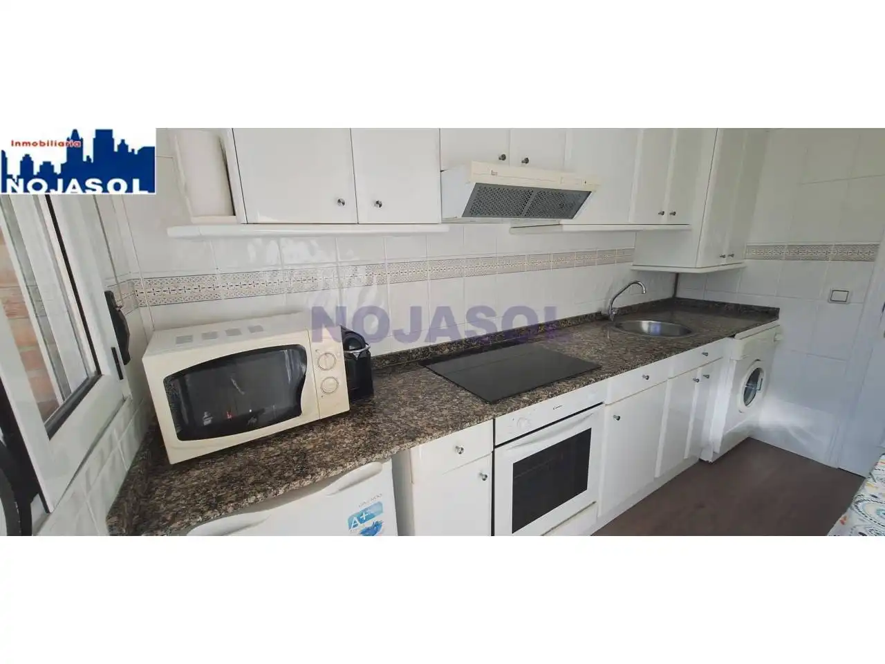 Cocina de Apartamento de alquiler en Noja con Calefacción, Parquet y Terraza