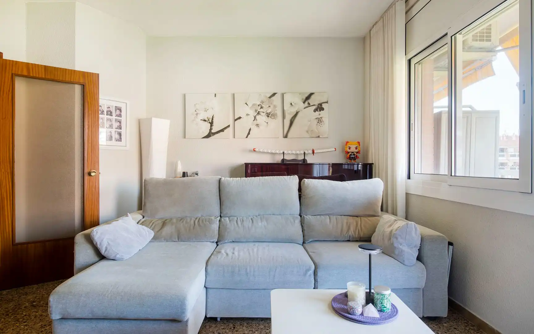 Living room of Flat for sale in Barcelona  with Air Conditioner, Heating and Terrace